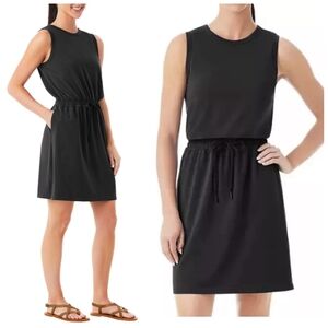 Member Mark Black Tank Dress XS Cotton Blend NWT Pockets